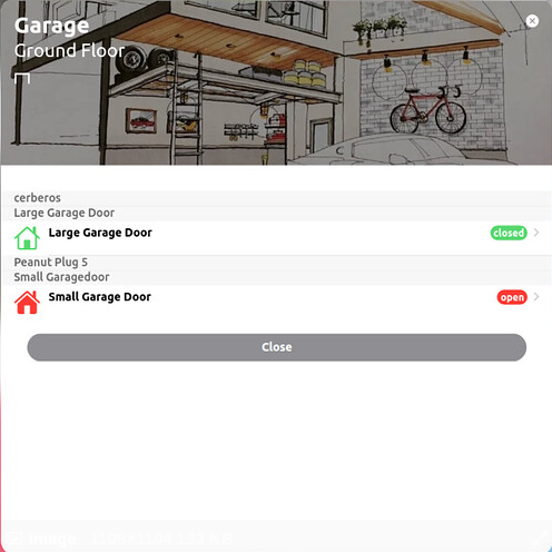 garage list widget